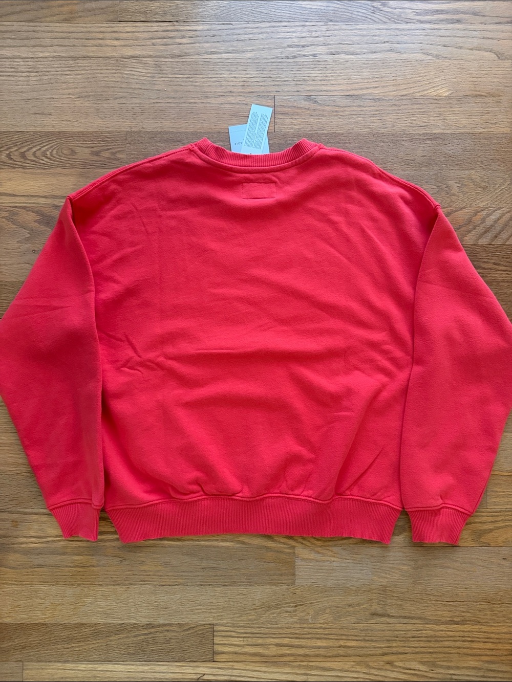 American Eagle Outfitters Red Crewneck with White Logo Embroidery - Picture 2 of 6